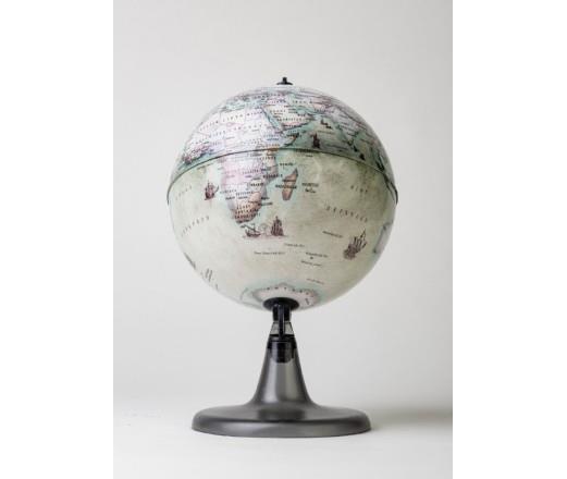 Dünya Küresi Antik 15 cm Çap - 25 cm Yükseklik